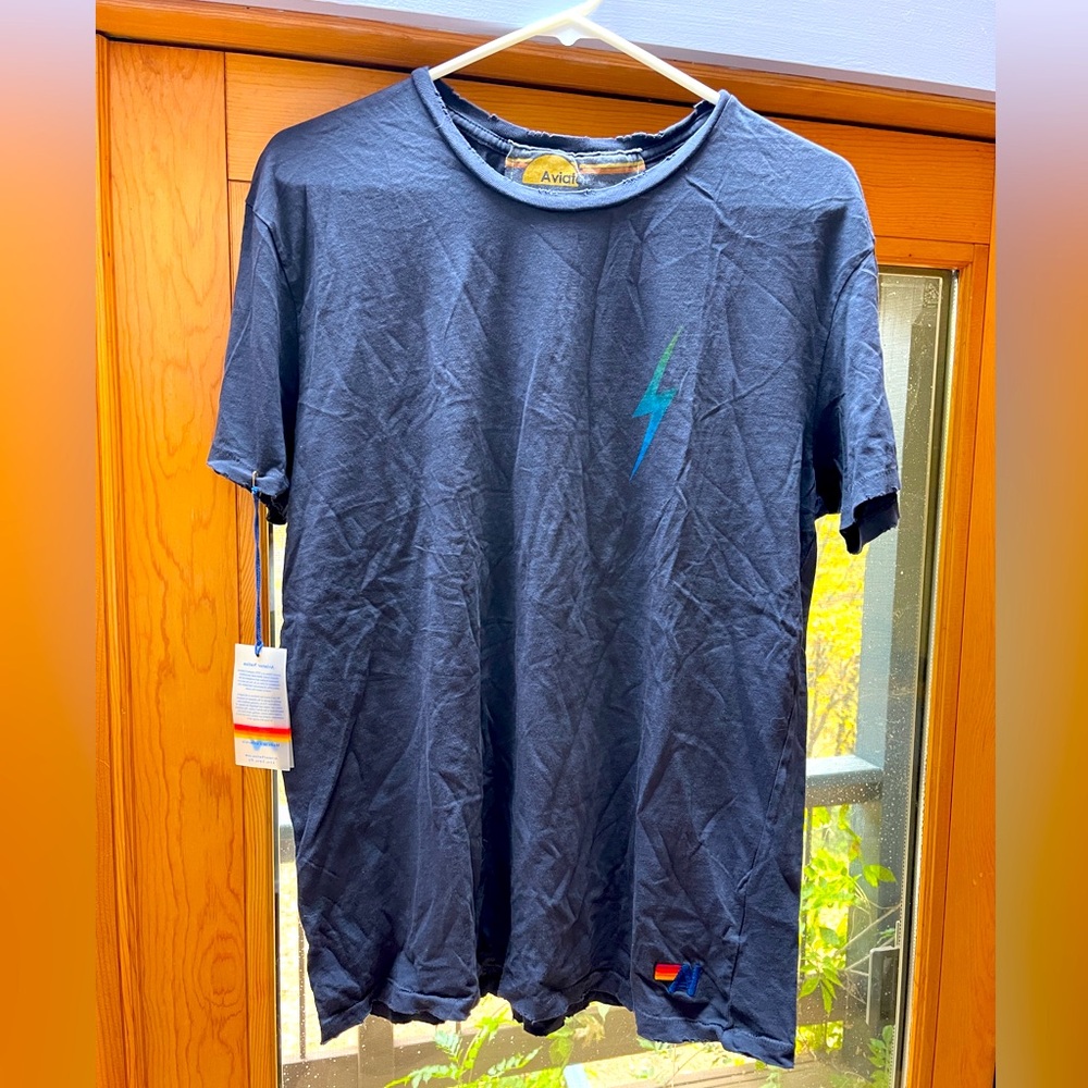 Rare Brand New Aviator Nation Multi Color Bolt Top Large